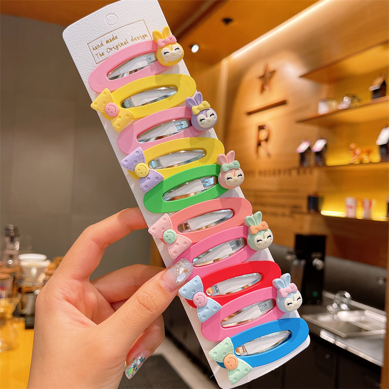 Corea del Sur de los niños de dibujos animados horquilla BB clip tocado bebé frente roto horquilla bebé clip al por mayor