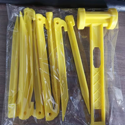 Çadırlar plastic nail tent nail - 10-ground-nails-1-hammer-3-4-people