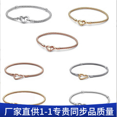 Panjia 925 スターリングシルバー スネークボーン チェーン 厚いシルバー ラブ スネークボーン ブレスレット ゴールド ローズゴールド ベーシック チェーン
