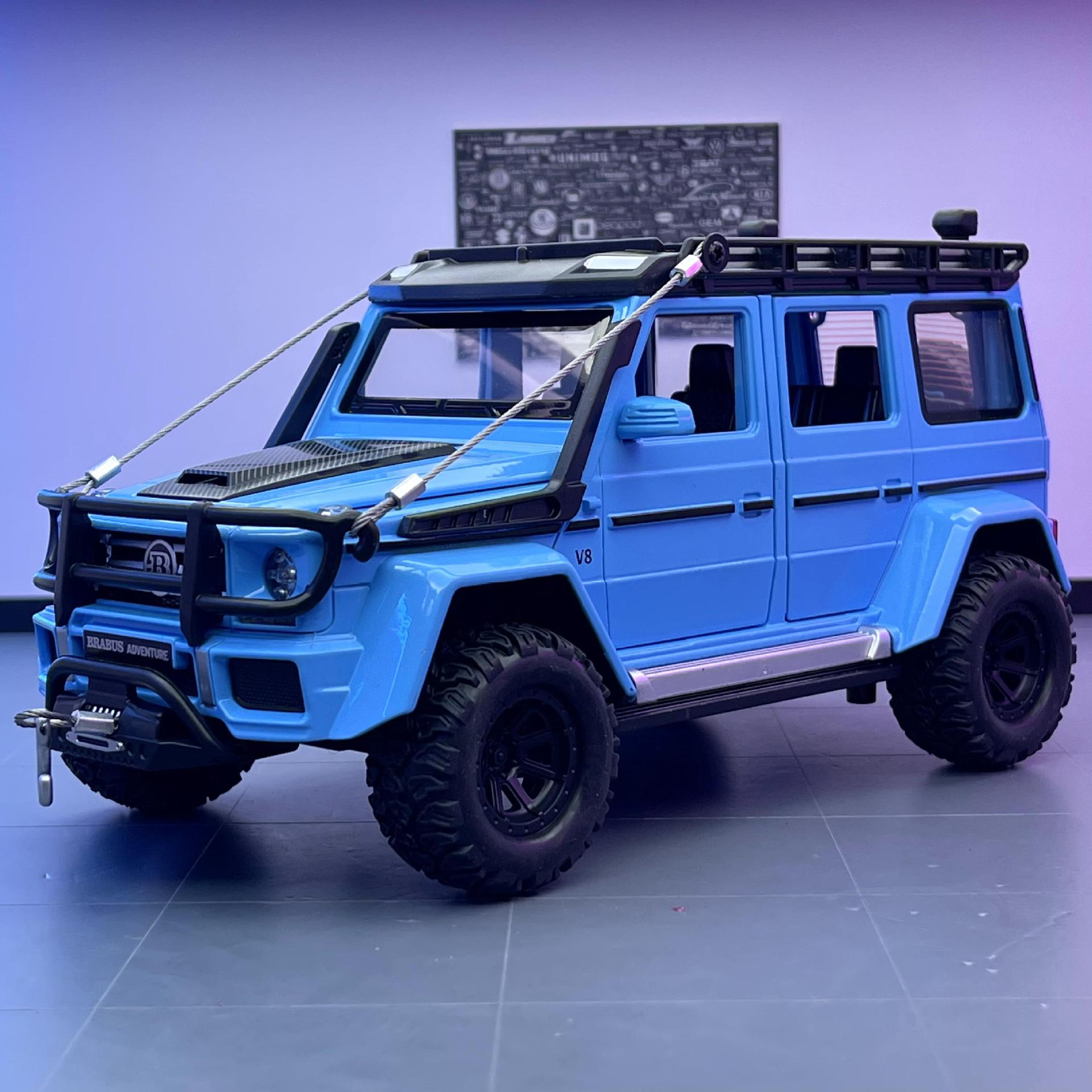 Nuevo Haodi aleación 1:24 Big Ben G550 coche modelo Tire hacia atrás aventura juguete off-road coche música modelo adornos