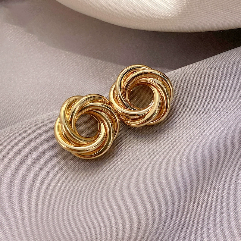Earrings silver‑needle, simple elegant designs, lightweight, multiple styles and colors
