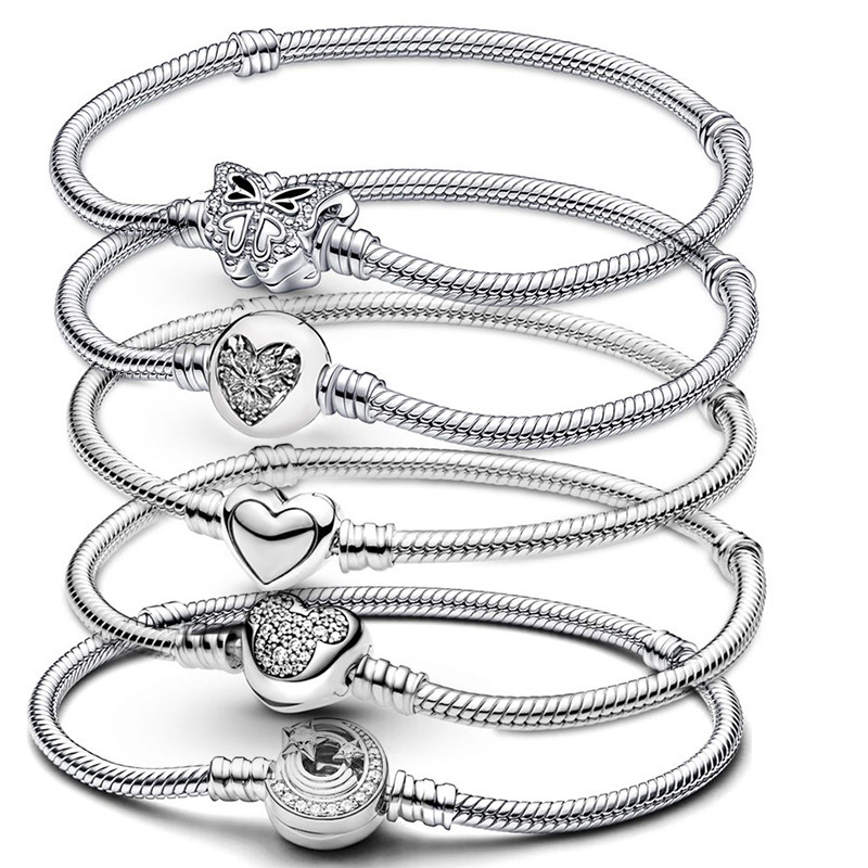 Panjia New Meteor chain buckle snake bone chain bracelet classic new hot selling bracelet basic chain cross-border e-commerce supply