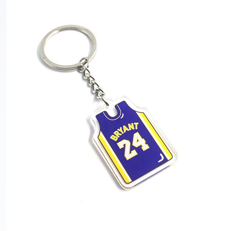 篮球钥匙扣库里科比詹姆斯杜兰特明星亚克力挂件NBA球星球衣饰品|undefined