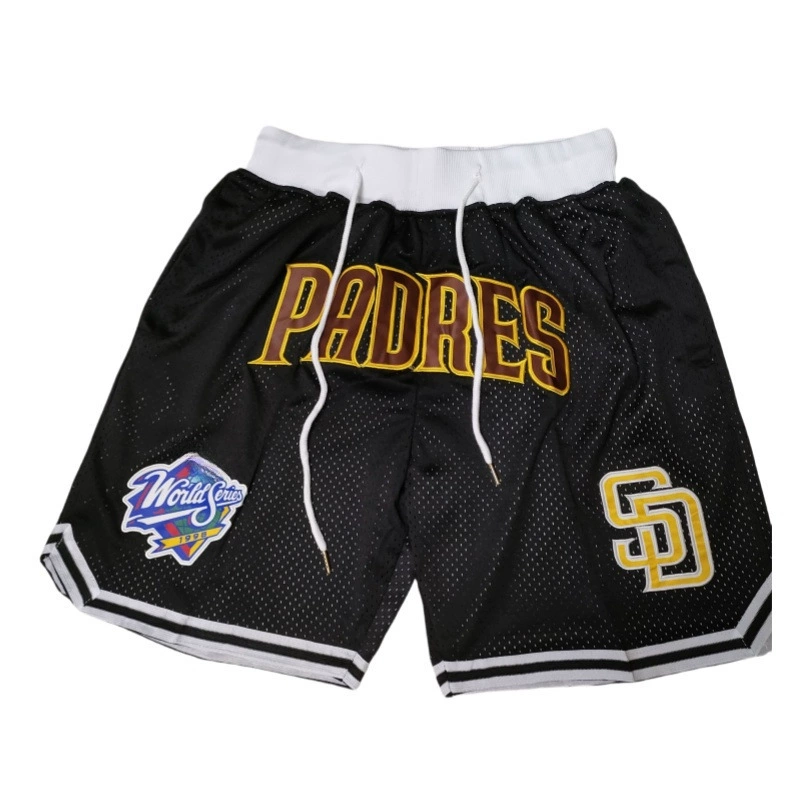 Шорты (JD) в стиле MLB/NFL, с вышитыми логотипами, лёгкие и дышащие, S–XXL