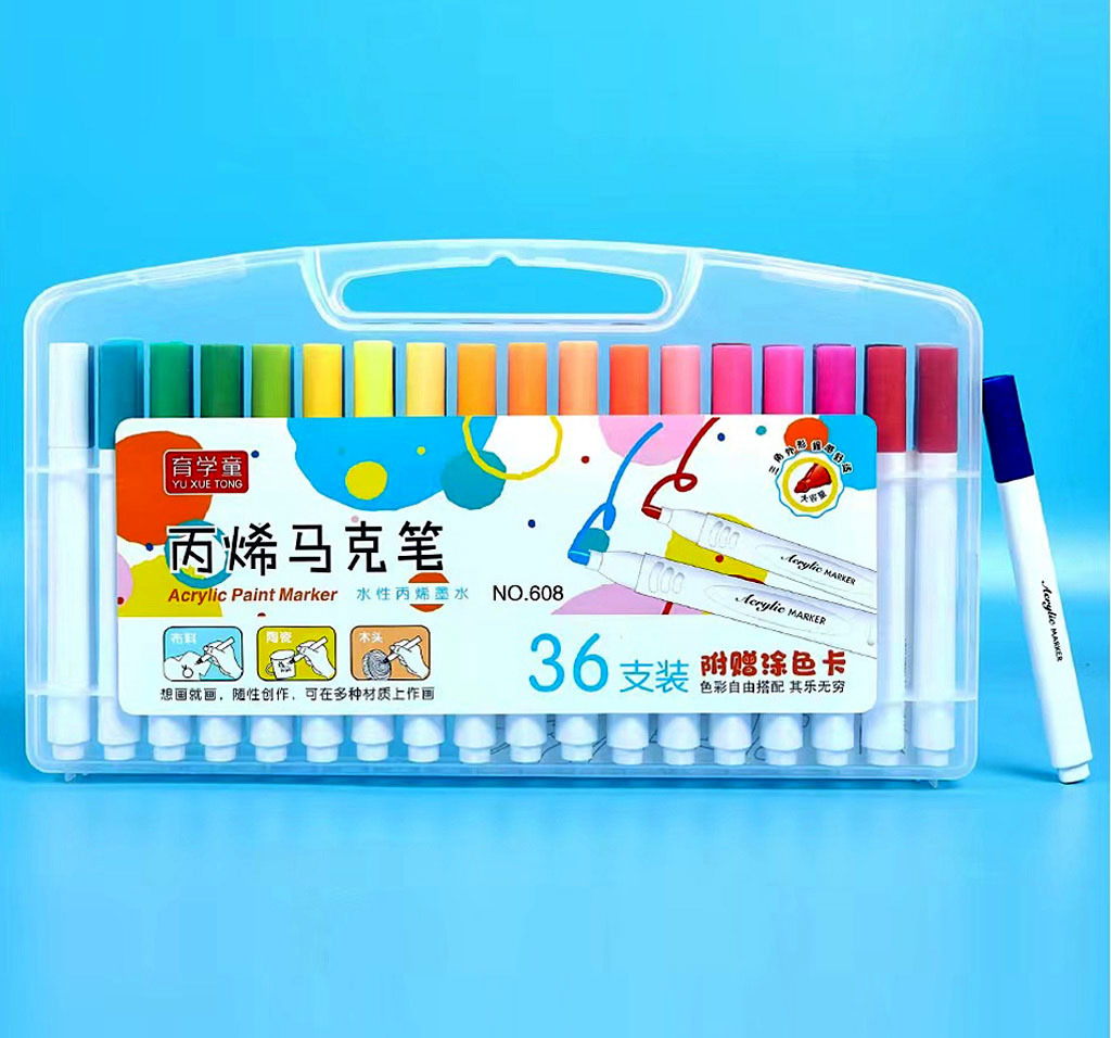 DY Venta caliente de los niños DIY graffiti pluma a base de agua pintura acrílica rotulador arte pintura acrílico rotulador