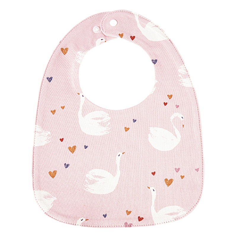 Yinmei bebé impermeable babero en forma de U babero de los niños comiendo babero bebé puro algodón impermeable escupir leche babero