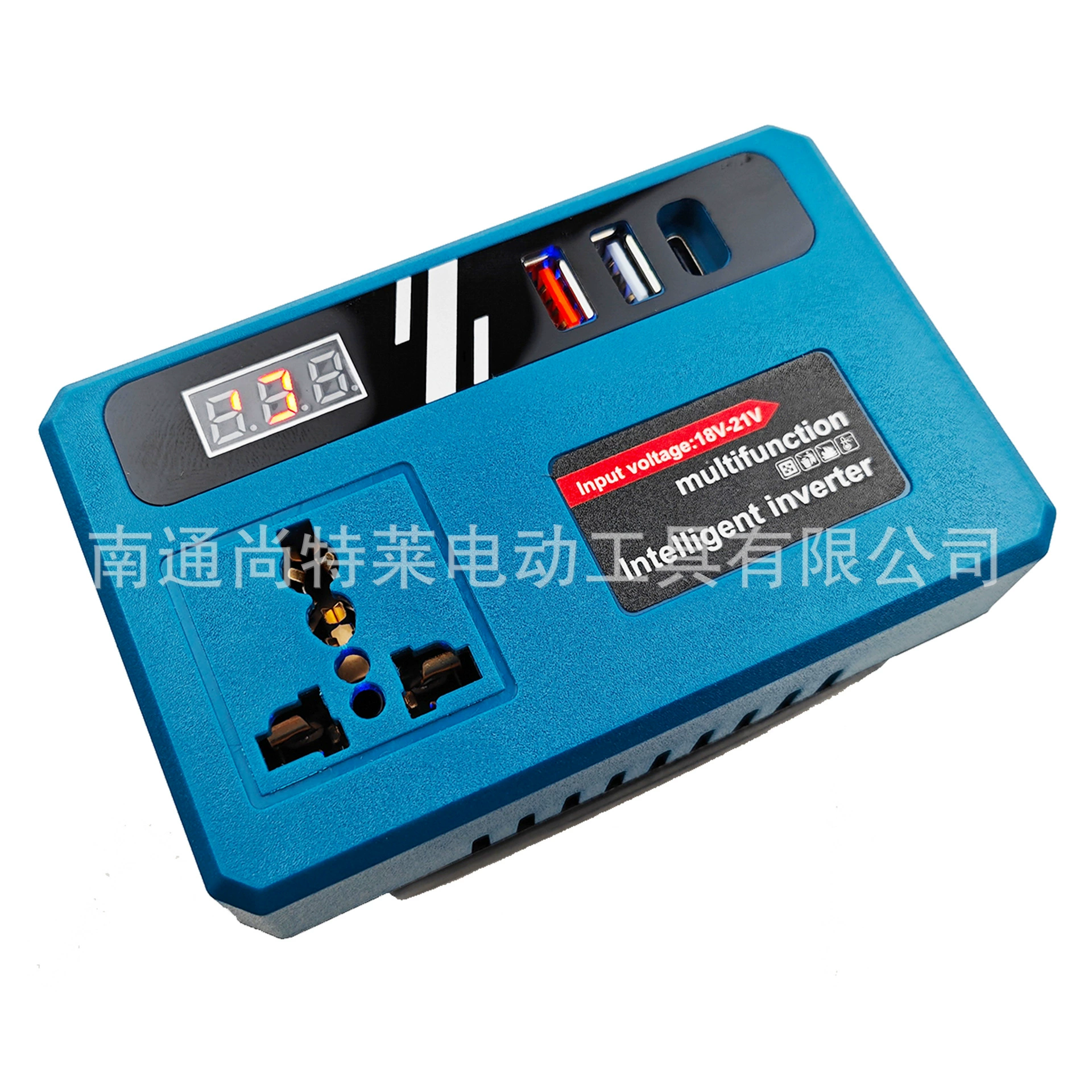 Инвертер 18–21 В в 220 В с USB/Type-C для инструментов Dewei Makita Mevoki