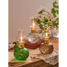 G 74562 Vintage Glass Oil Lamp ��ʽ��������ú�͵ƿ羳��