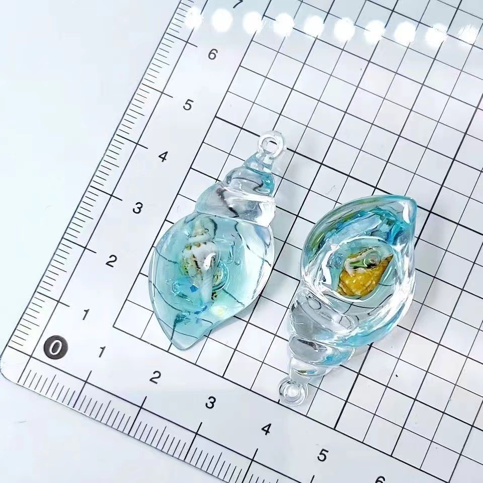 5g Weight Pendant Jewelry Making Type 30*50mm Jewelry Making Size DIY Jewelry Accessories Classification 1 Piece Quantity Resin Material Conch Pattern All Seasons Season Cute, Beach Style 1 Piece 30*50mm Resin Conch Pendant DIY Jewelry Accessories 6