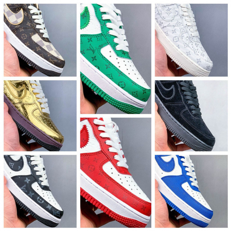 Putian Shoes Air Force One Co-Branded Classic Low-Top Versatile Casual Sports Shoes Sneakers Breathable Non-Slip Basketball Shoes