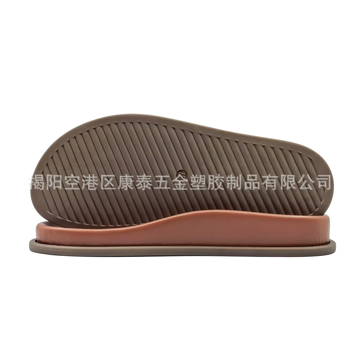 揭阳吹气鞋底休闲百搭上下层仿真皮纹外贸凉鞋拖鞋全套大底