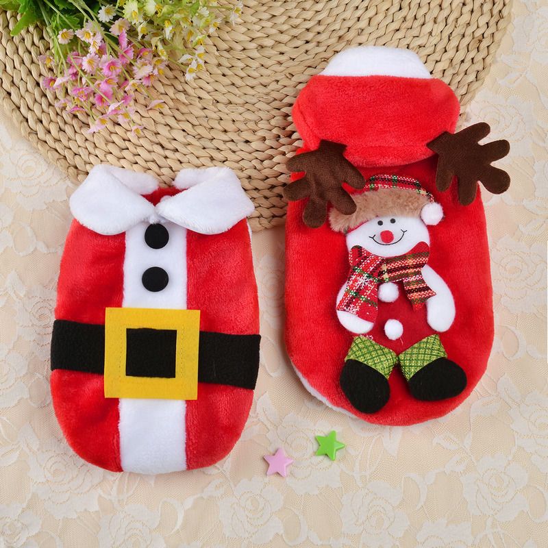 Teddy Christmas clothes Autumn Christmas clothes Pet cat Dogs Autumn Winter clothes Puppies Small dogs Bichon clothing