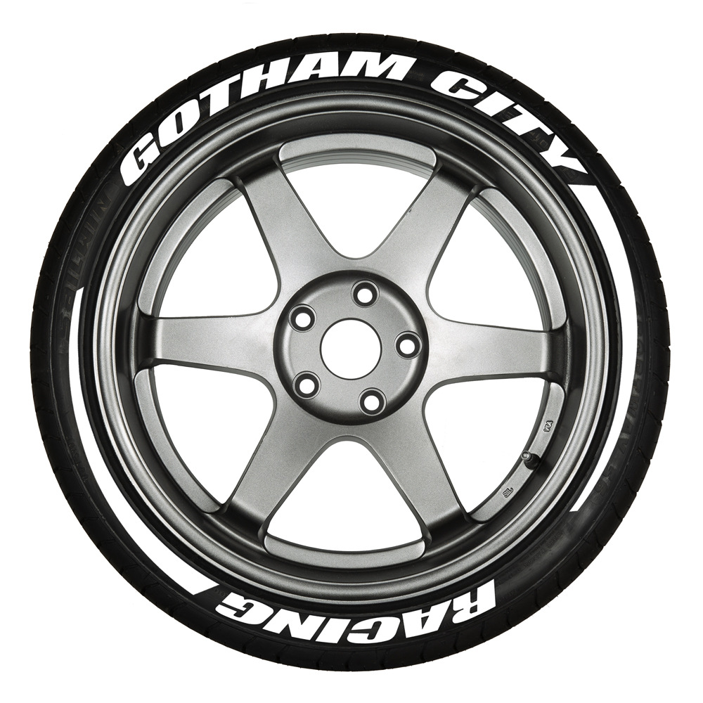 Car And Motorcycle Letter Stickers3 DThree-dimensional English Letter Tire Stickers Personalized Modified Tire