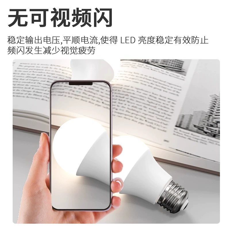 LED энергосберегівающая лампа, комфортный спектр света, защита глаз, оптика, с резьбовым цоколем