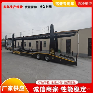 2桥欧式车辆轿运半挂车 仓栏运输欧式小笼车 承载能力强