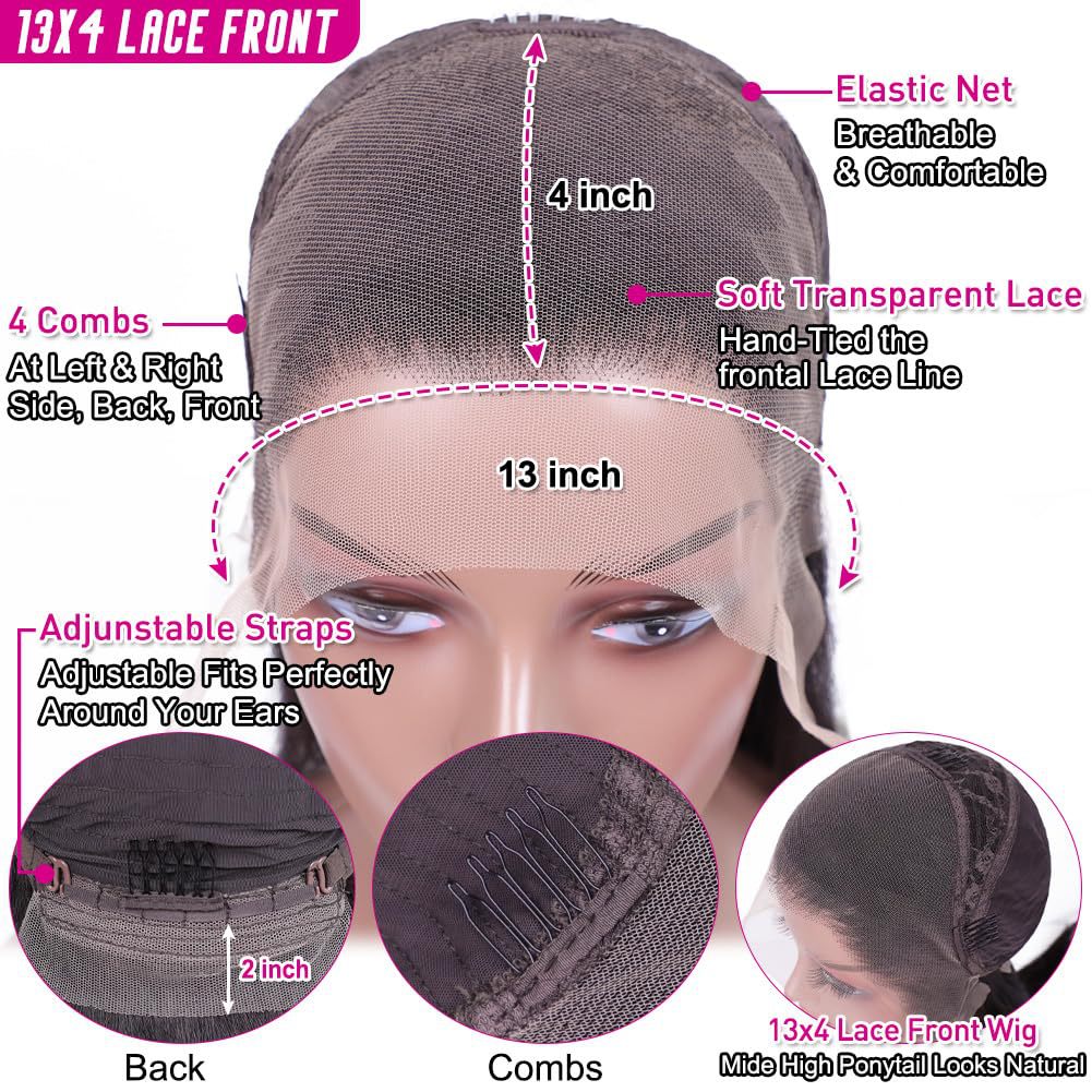 Peluca de pelo real de encaje peluca europea y americana peluca de pelo largo y liso femenino casco completo 13x 4Lace Front Wig