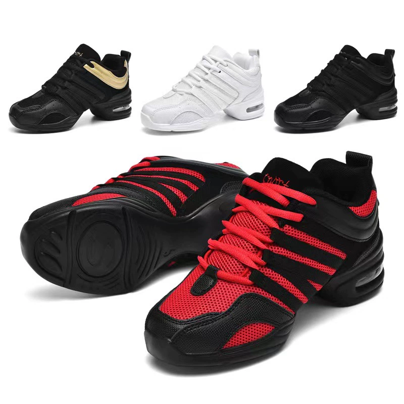 Новая танцевальная обувь, Современная Танцевальная сетка, обувь для джазовых танцев с мягким дном, спортивная обувь для фитнеса Four Seasons, поколение оптом