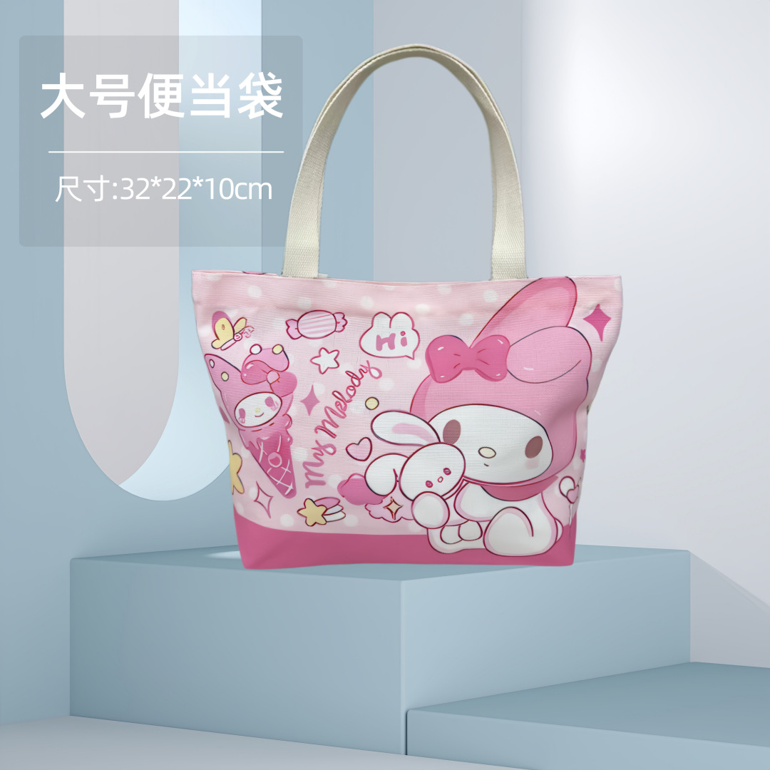 Bolsa Bento Sanrio lona almuerzo dibujos animados