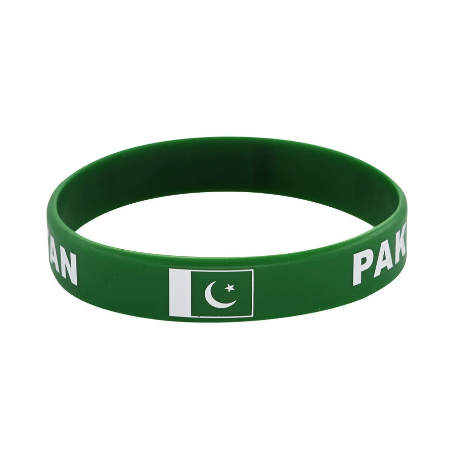 Спортивные игры с флагом Пакистана энергетический браслет Кубок мира футбольный болельщик классический юбилейный силиконовый браслет
