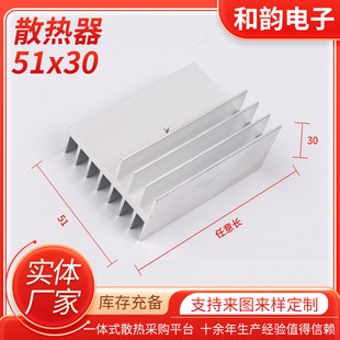 Electronic Heat Sink Wholesale 51X30Mm Aluminum Heat Sink Digital Radiator Aluminum Profile Radiator Heat Sink