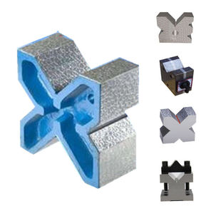 Cast Iron V-Shaped Precision Machinist Marking V-Block Solid Shaft Inspection V-Shaped Block Single Three-Four Port V-Shaped Base