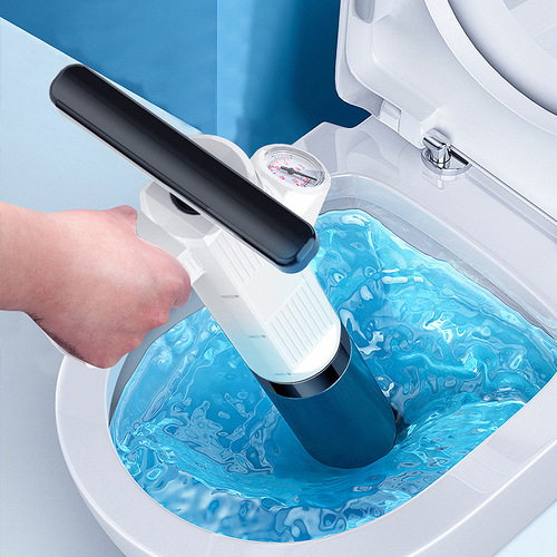 Multifunctional Toilet Plunger Integrated Air Pressure Stainless Steel One Shot Through Household Drainage Pipe Floor Drain Tool 