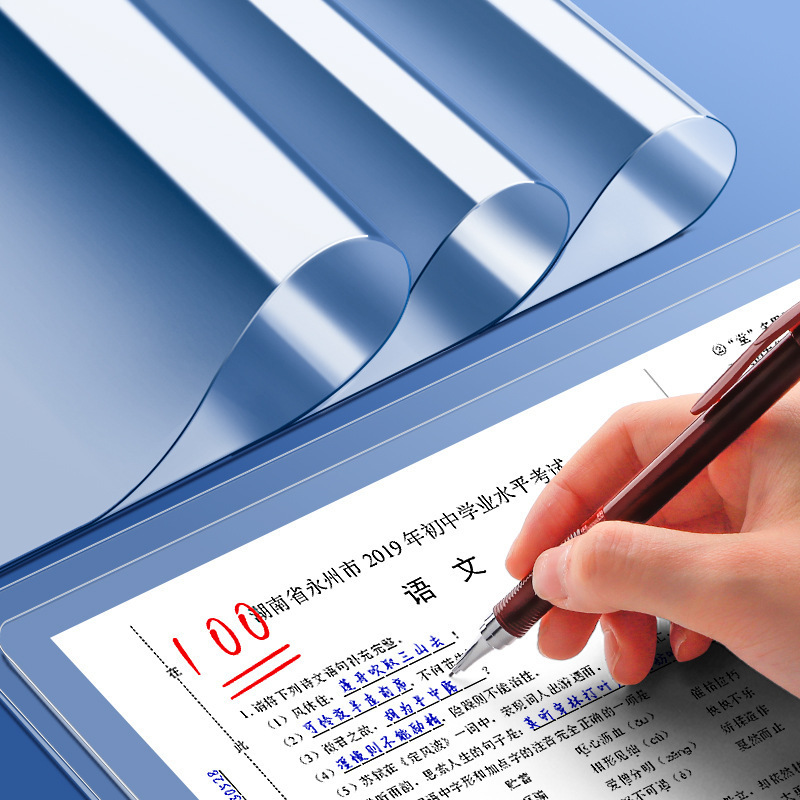 almohadilla de examen almohadilla de alumno especial tablero de almohadilla transparente tablero de escritura PVC tablero de escritura