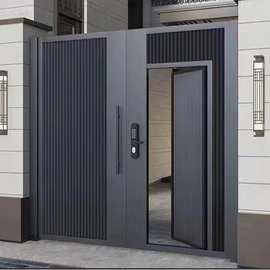 中式铝艺大门 庭院别墅农村自建房大门庭院小区入户铝合金大门