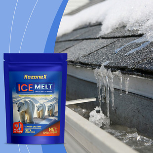 Hozonex Ice and Snow Melting Agent, Smooth Pavement, Lawn-Friendly Snow Melting, Environmentally Friendly Anti-Freeze Special Cleaning Snow Melting Agent