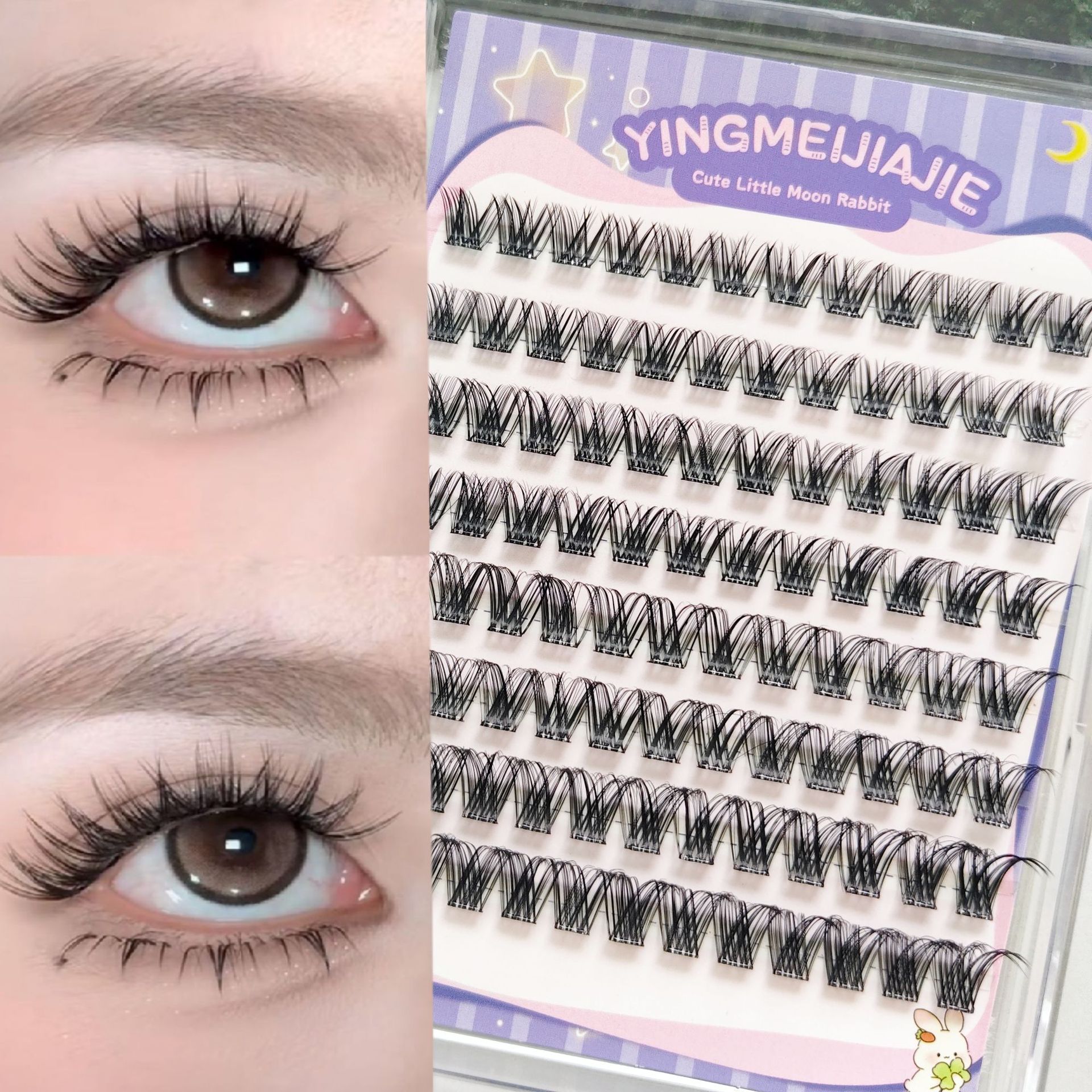 Parillas falsas transfronterizas, pestañas falsas sin pegamento