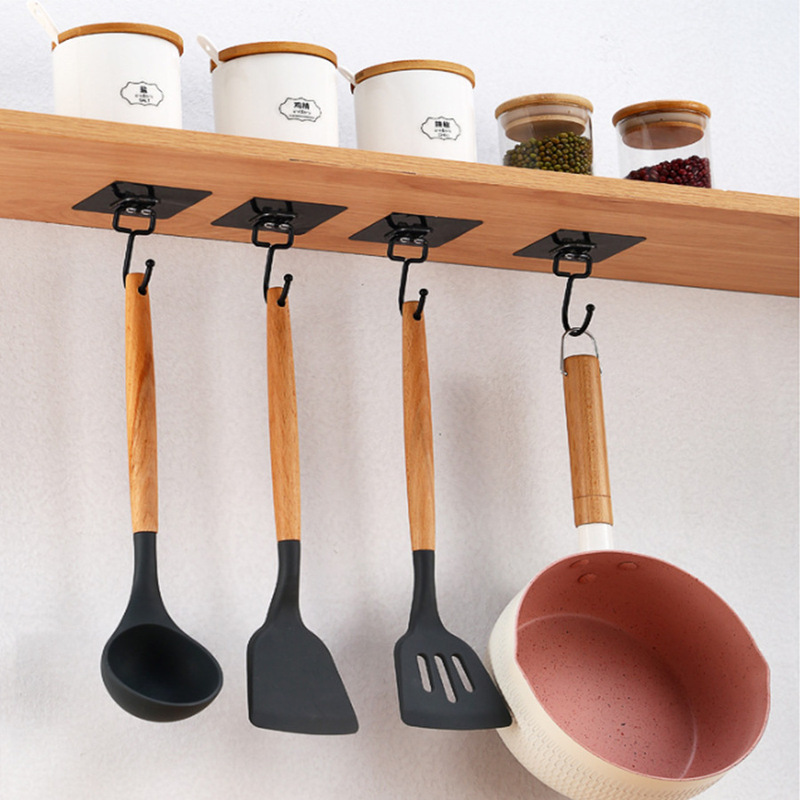 Labeling Hook for Hair Hook Strong Seamless Adhesive Hook for Kitchen Bathroom Wall Adhesive Hook for Dormitory Wall