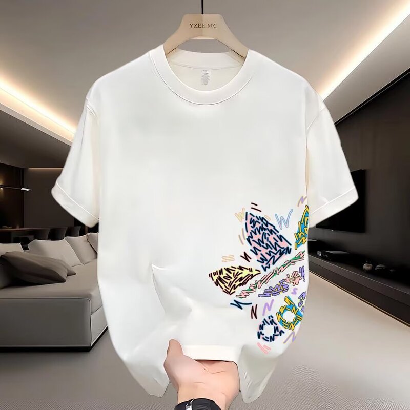 Outlet/ 90% off Special Area/ Short-Sleeved T-Shirt Men's Summer Round Neck Sports Casual Small Off-Shoulder Bottoming Shirt