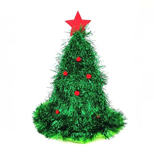 Christmas decoration hat holiday party adult and children dress up headwear photo props green onion top Christmas hat