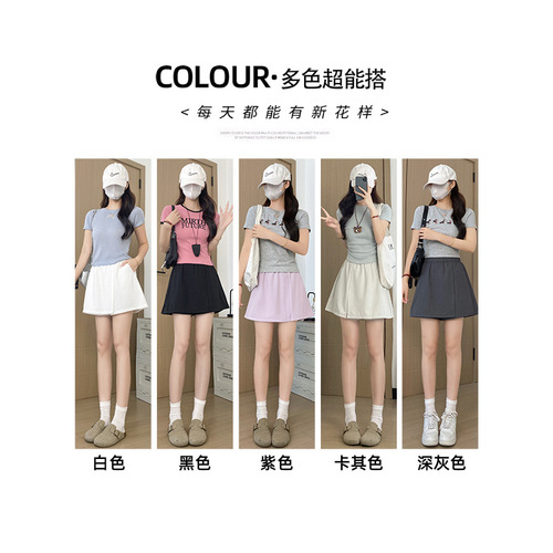 Women's Yamamoto Workwear Skirt Pants 2025 Summer Thin Outerwear Loose Casual Five-Finger Shorts Ice Silk Sports Shorts