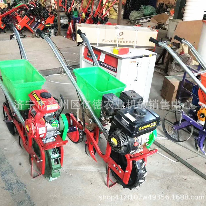 免耕花生玉米大豆施肥播种机 小型家用果园专用施肥播种一体机