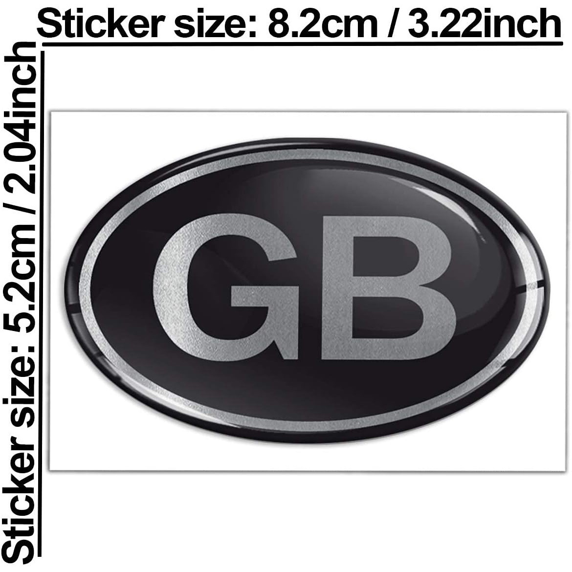 Etiqueta engomada del coche de Amazon GB bandera británica 3D etiqueta engomada del coche scooter bicicleta pegatina image 5