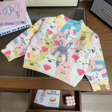 女童甜美卡通兔子毛衣冬季新款可爱珍珠套头针织衫毛衣GZ9373