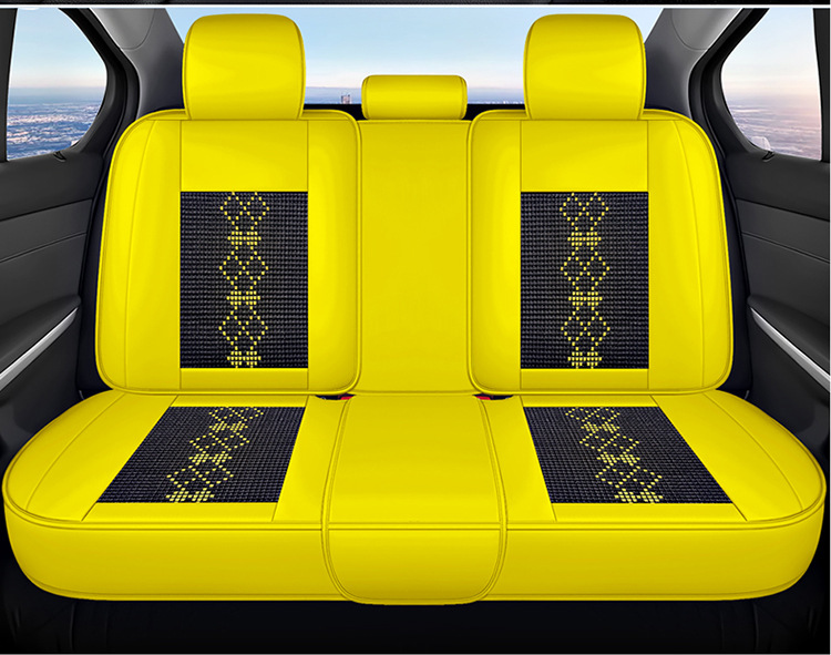 26-Year New Model Leather Ice Silk One-Piece Universal Car Seat Cushion for All Seasons, Summer Cushion, Physical Product Export to Amazon