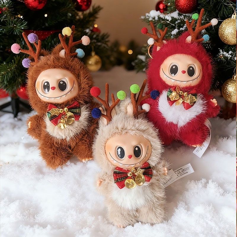 25 New Christmas Plush Doll Keychains, Fabric Toy Keychains, Bag Accessories, Car Hanging Ornaments
