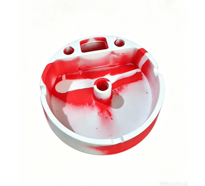 car and home, easy-to-clean – Car ashtray - pink-and-white-mixed-color-diameter-100-height-32-weight-102