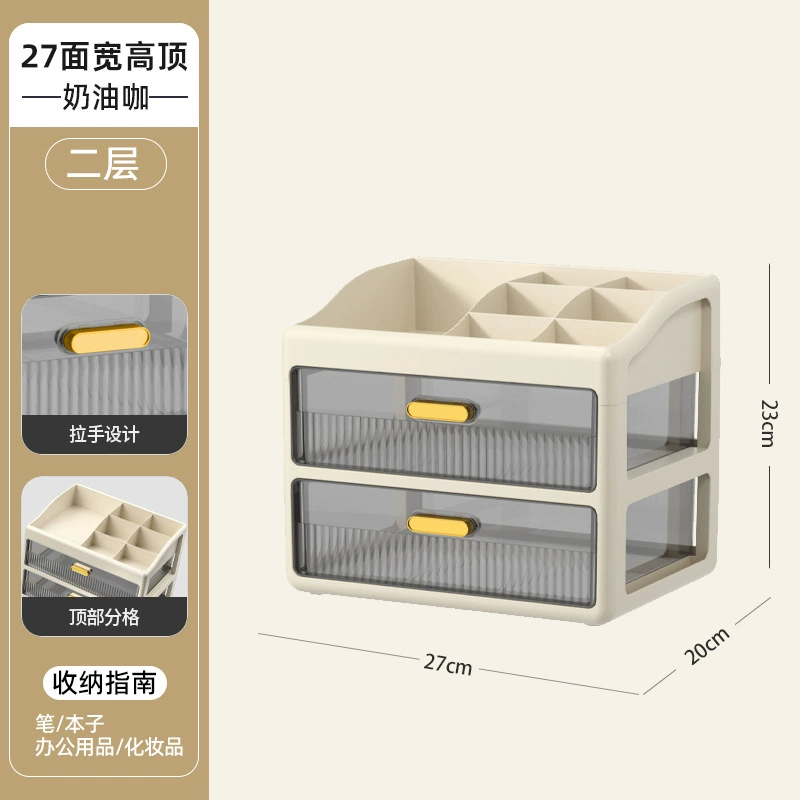 Cosmetic table storage box, lipstick, capacious transparent plastic face mask
