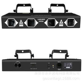 四头激光灯 RGB全彩激光灯 舞台激光灯 酒吧KTV包房激光扫描灯