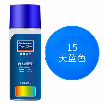 Self-painted graffiti paint wall – Avtomobil boyası - sky-blue-large-capacity-450ml-liquid-paint