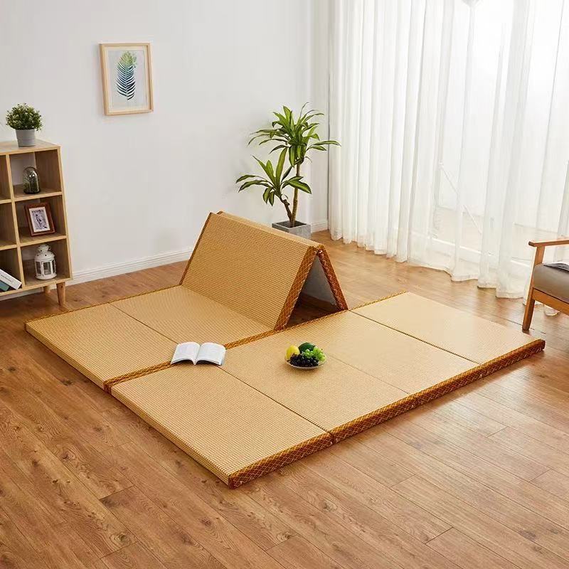 日式榻榻米地垫可折叠椰棕藤席垫子学生宿舍睡垫硬垫打地铺垫专用