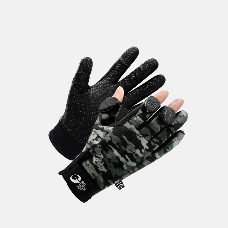 Guantes de Pesca sin Dedos DB68 Antideslizantes con Pantalla Táctil