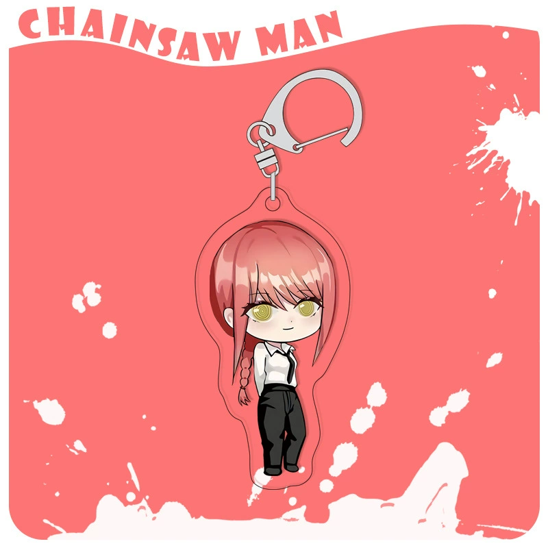 Chainsaw, acrylic keychain, double-sided pendant, 4mm