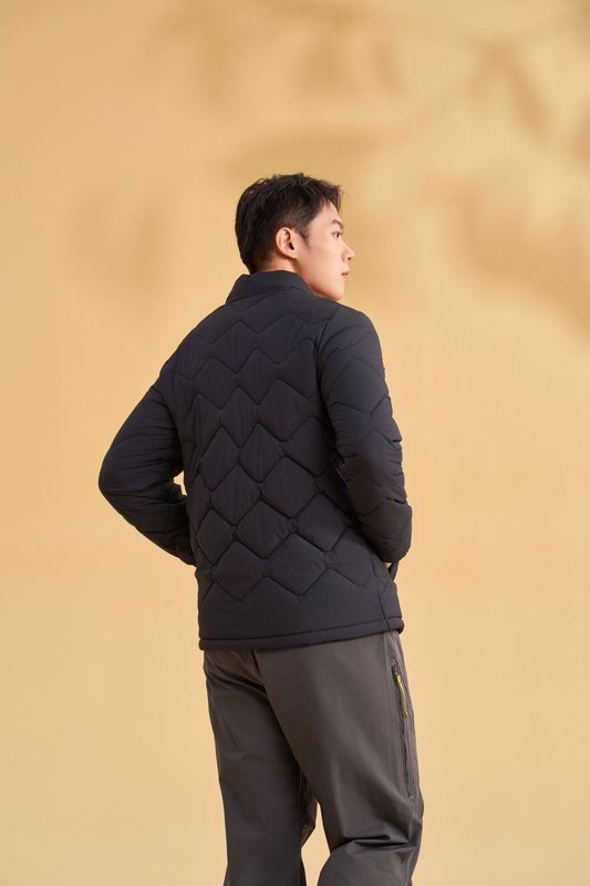轻羊毛絮片绗缝男款秋冬棉服合体版型不束缚保暖中老年款2025新款|undefined
