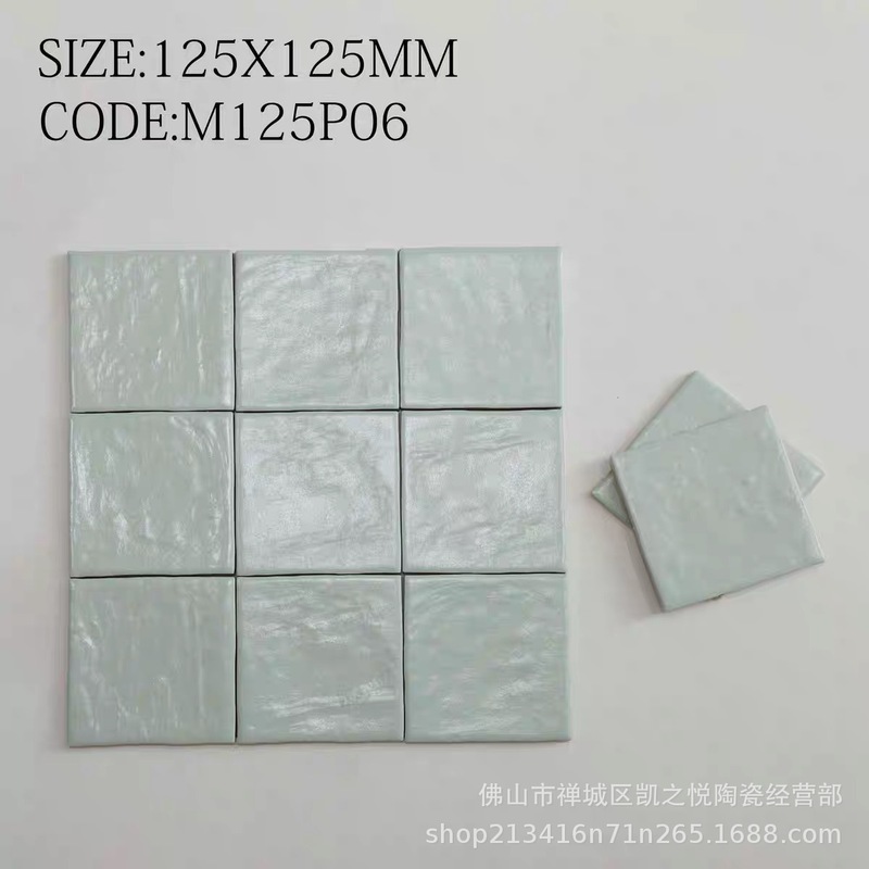 佛山珍珠釉瓷砖奶油白色欧美手工砖卫生间厨房墙砖浴室背景墙瓷砖|undefined