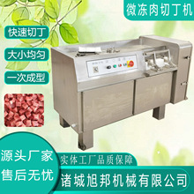 立式鸡丁斩切机 高速五香肉粽肉丁切丁机 商用数控三维切丁设备