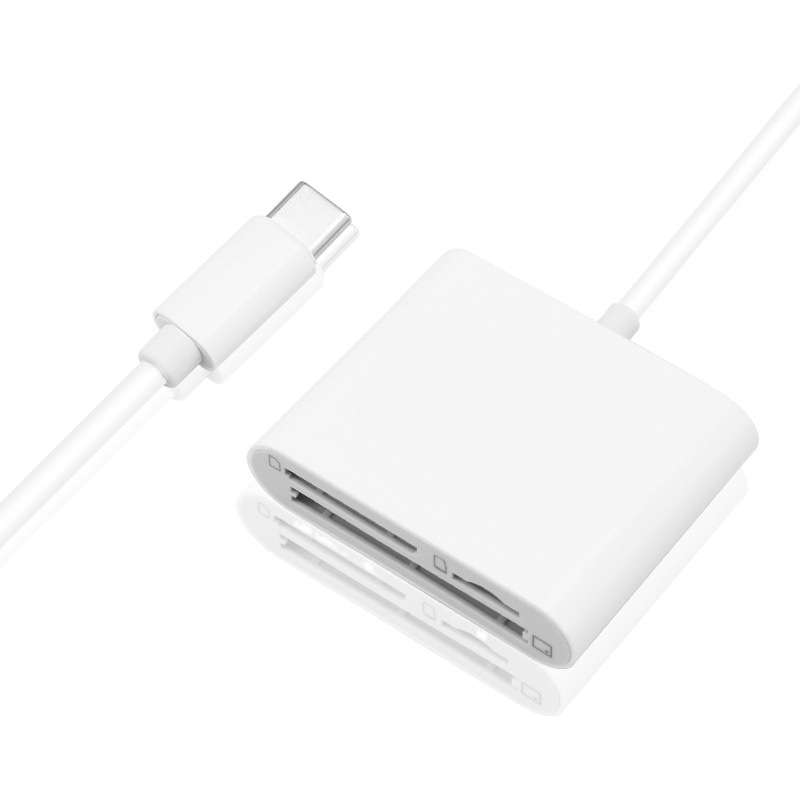 Adecuado para Apple 1615promax teléfono móvil lector de tarjetas tipo C cámara TFSD adaptador CF transmisión rápida multifunción